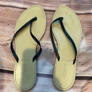 J.Crew leather 🩴 flip flops